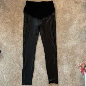 Brand new Tagoo over the belly faux leather leggings